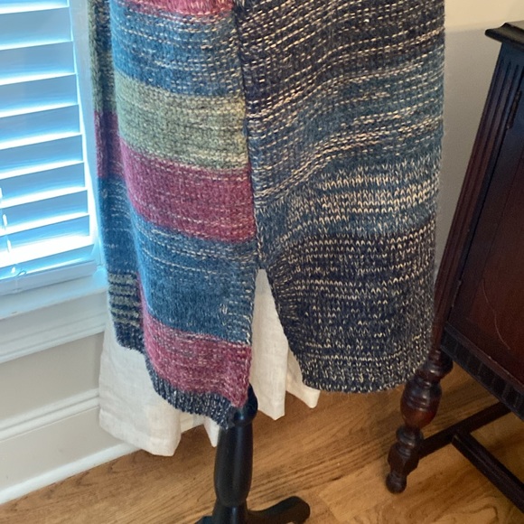 Ladies Multicolor- Sweater Jacket- S/M - Picture 3 of 6